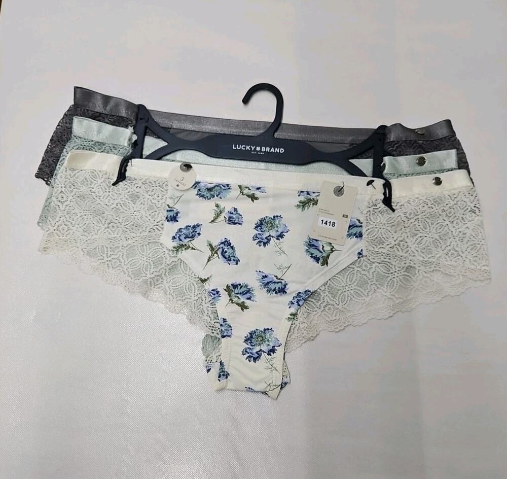 Lucky Brand Tangas SIZE 1X Multicolor 3pk New